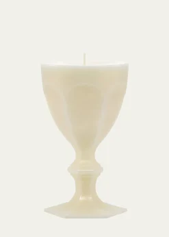 BaccaratHarcourt Goblet Candle, Ivory