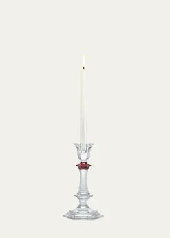 BaccaratHarcourt Red Crystal Candlestick