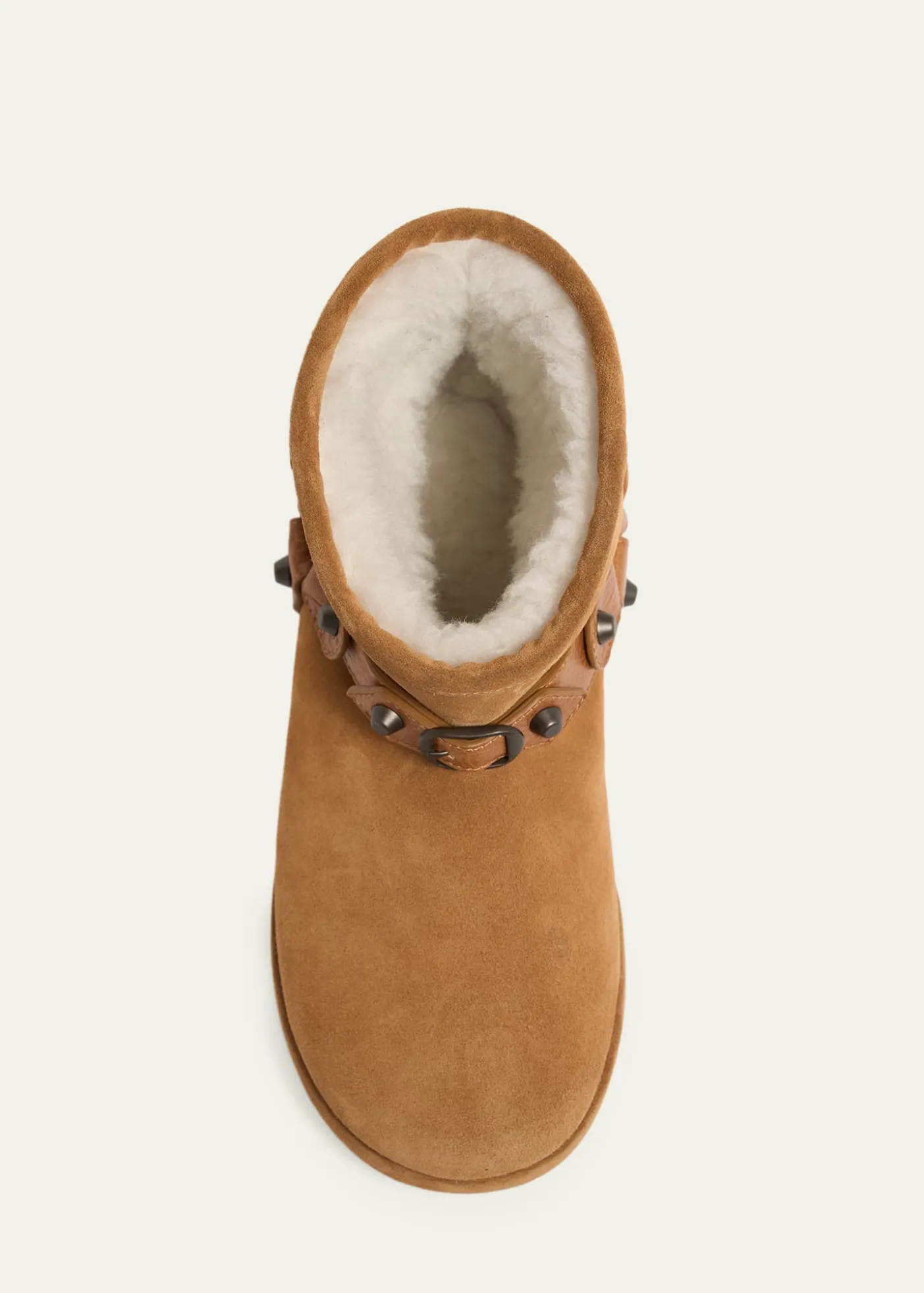 BalenciagaAlaska Soft Shearling-Lined Suede Ankle Booties