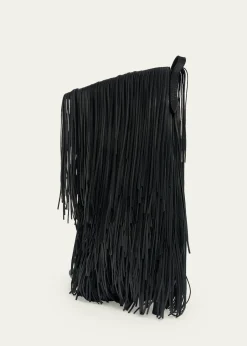 BalenciagaAvenue Fringe Leather Booties
