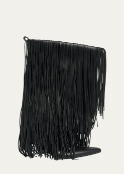BalenciagaAvenue Fringe Leather Booties