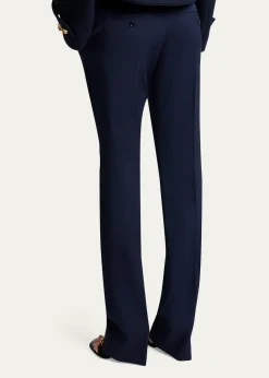 BalenciagaBarathea Wool Crepe Straight-Leg Trousers