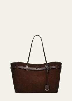BalenciagaBel Air Large Waxed Suede Tote Bag