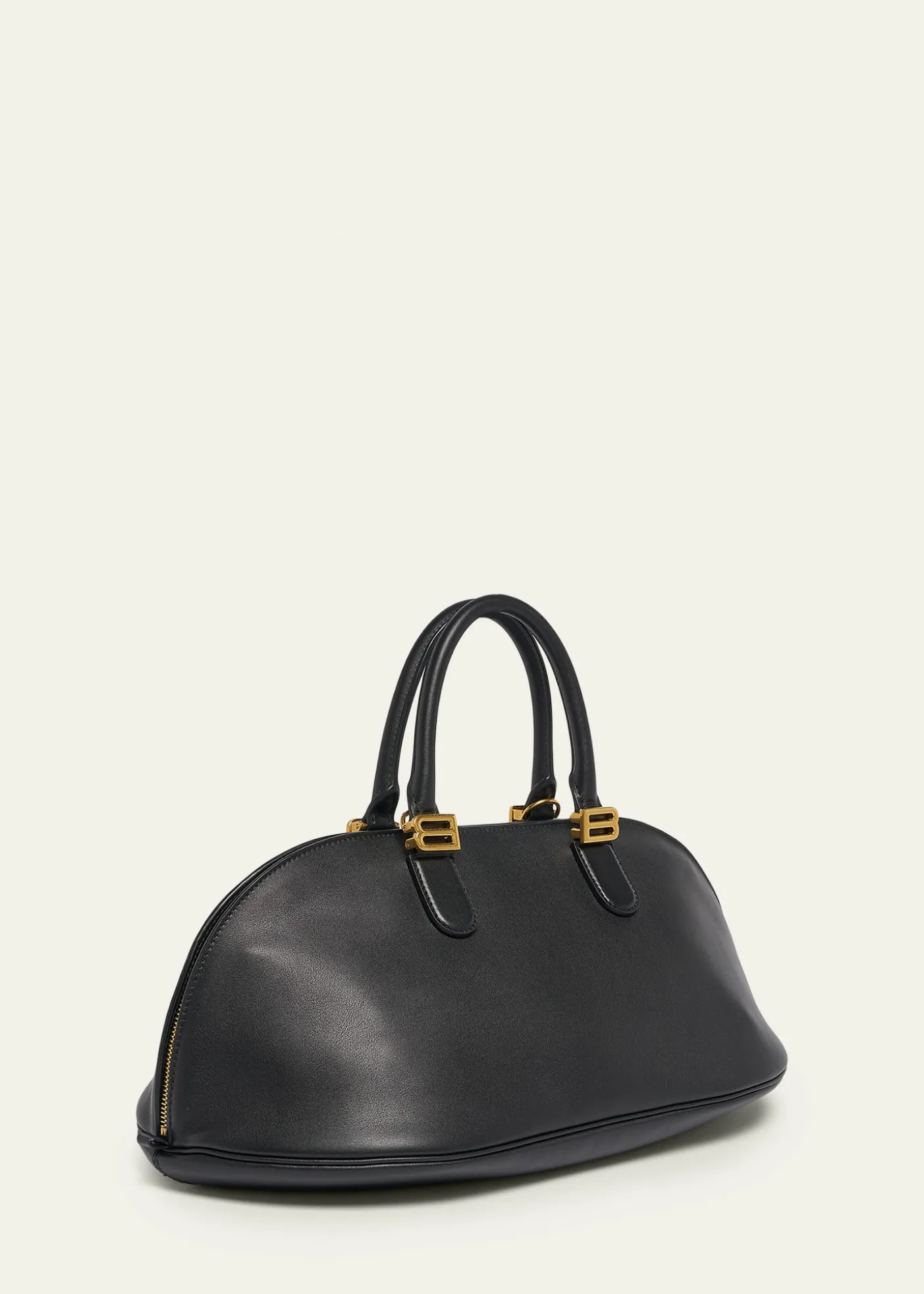 BalenciagaBolero Medium Leather Bowling Bag