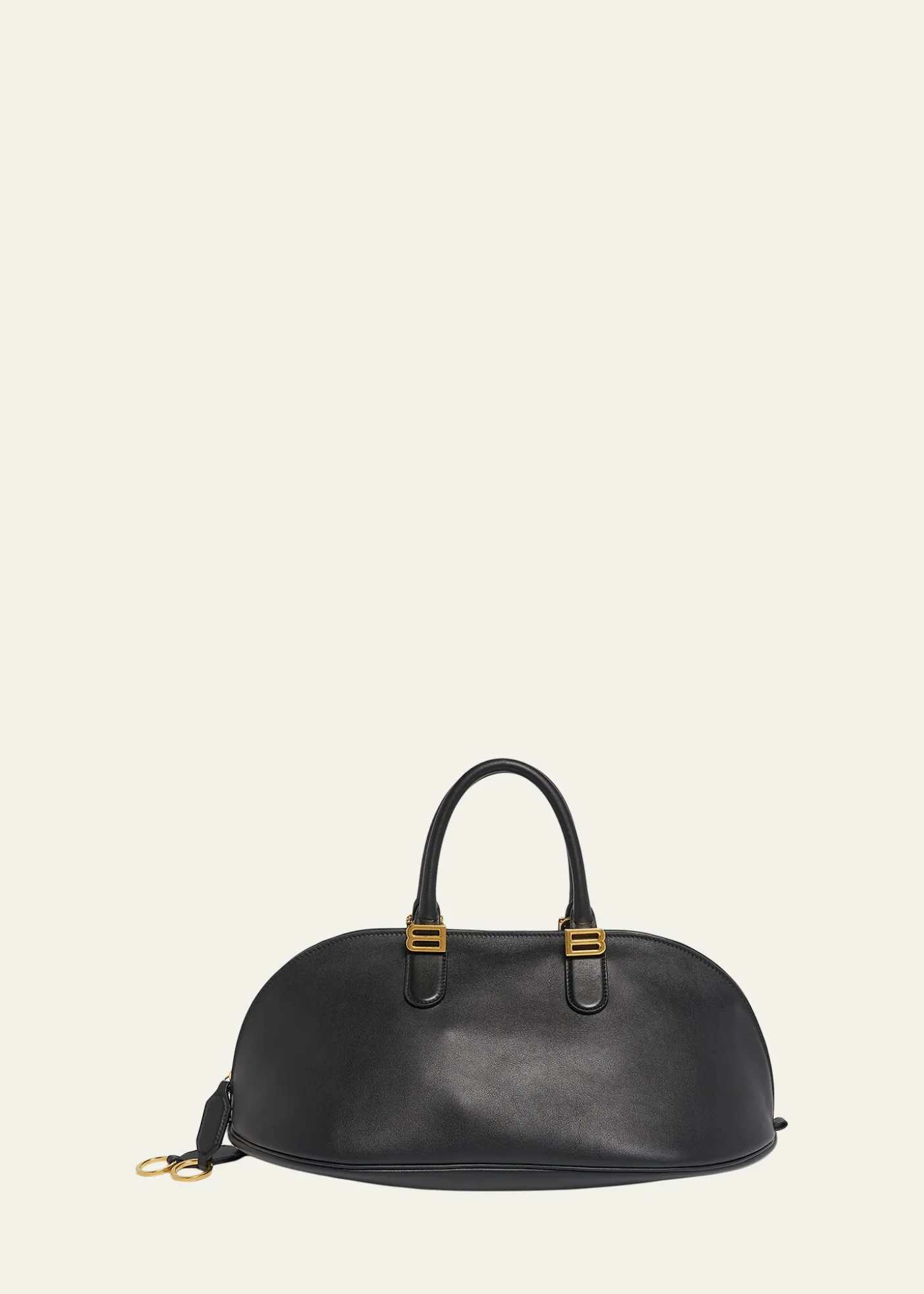BalenciagaBolero Medium Leather Bowling Bag