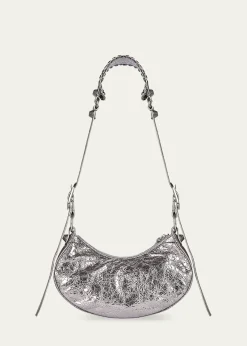 BalenciagaCagole XS Metallic Stud Hobo Shoulder Bag