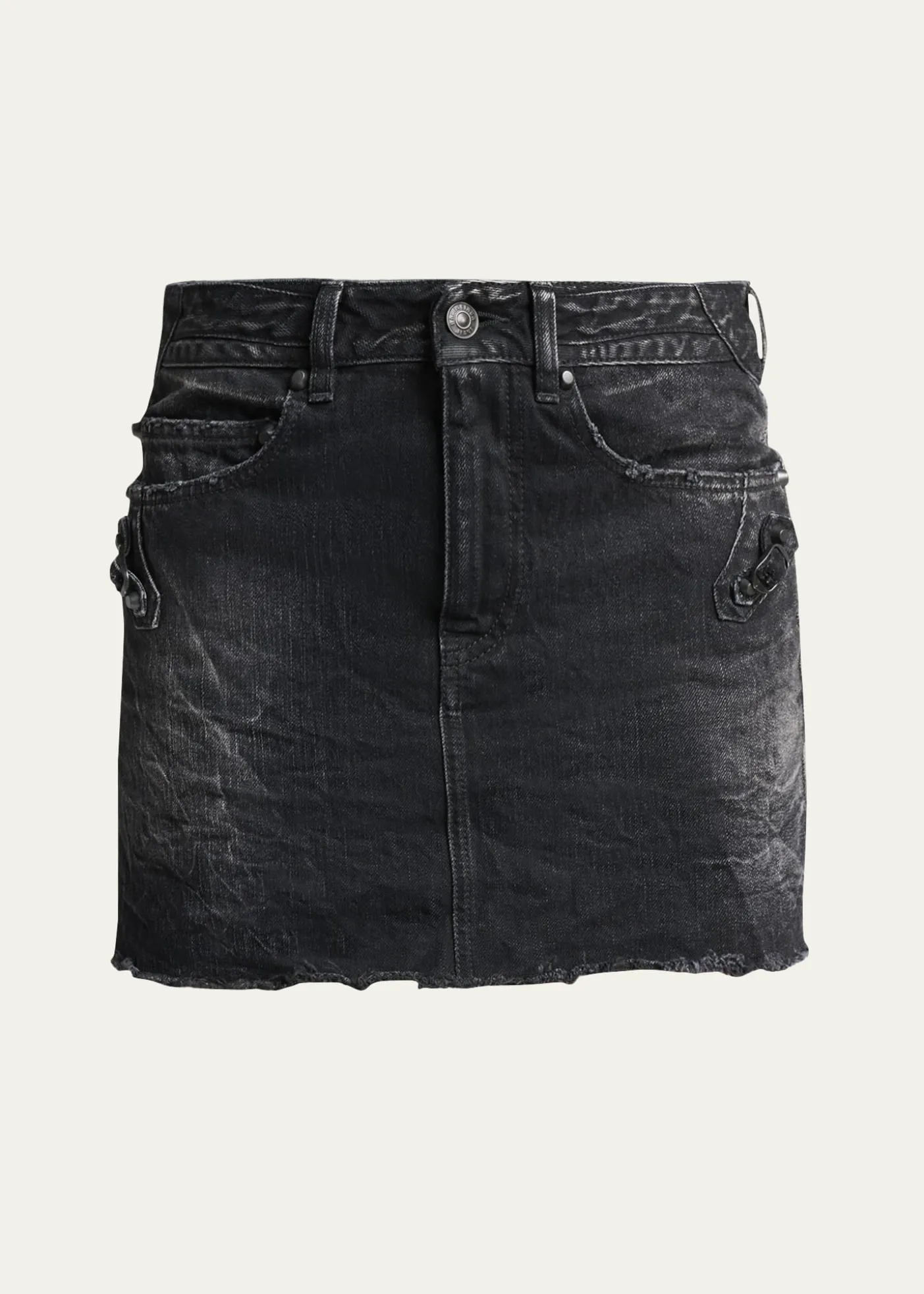 BalenciagaCity Denim Mini Skirt