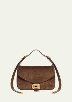BalenciagaClicca Medium Suede Shoulder Bag