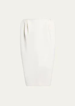 BalenciagaGathered-Shoulder High-Neck Mini Sack Dress