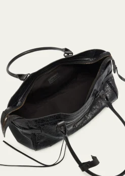 BalenciagaLe City East-West Shoulder Bag in Leather