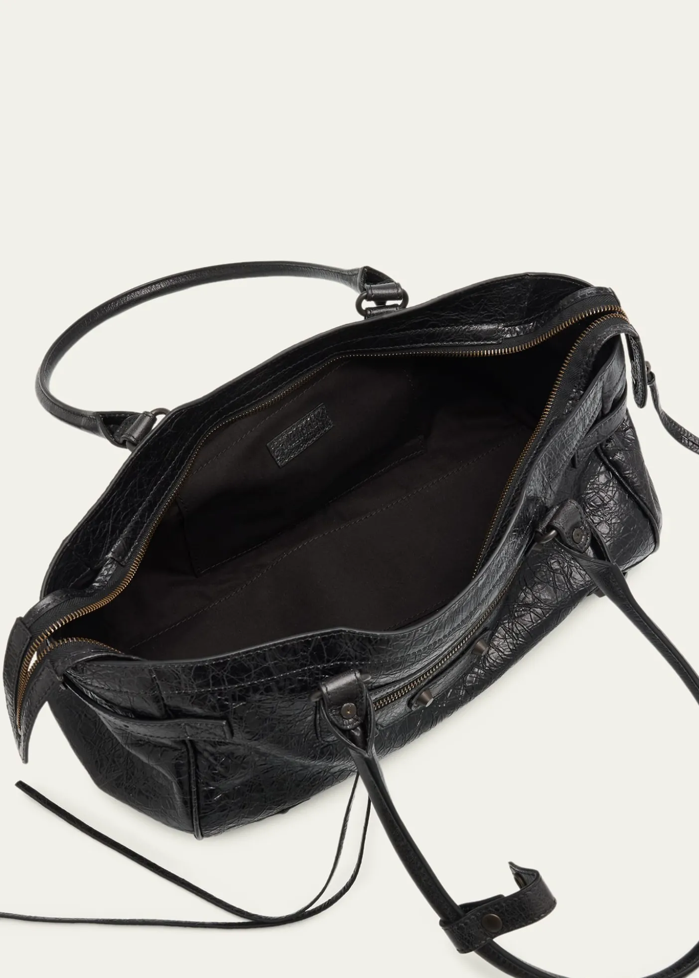 BalenciagaLe City East-West Shoulder Bag in Leather