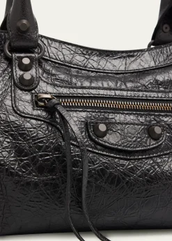 BalenciagaLe City East-West Shoulder Bag in Leather