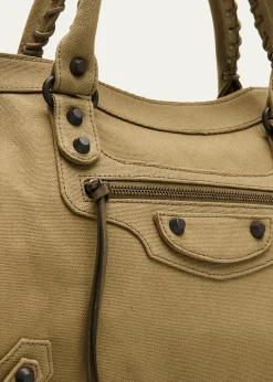BalenciagaLe City Medium Canvas Top-Handle Bag