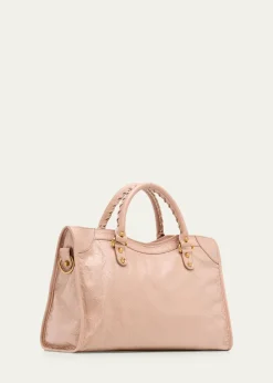 BalenciagaLe City Medium Leather Top-Handle Bag