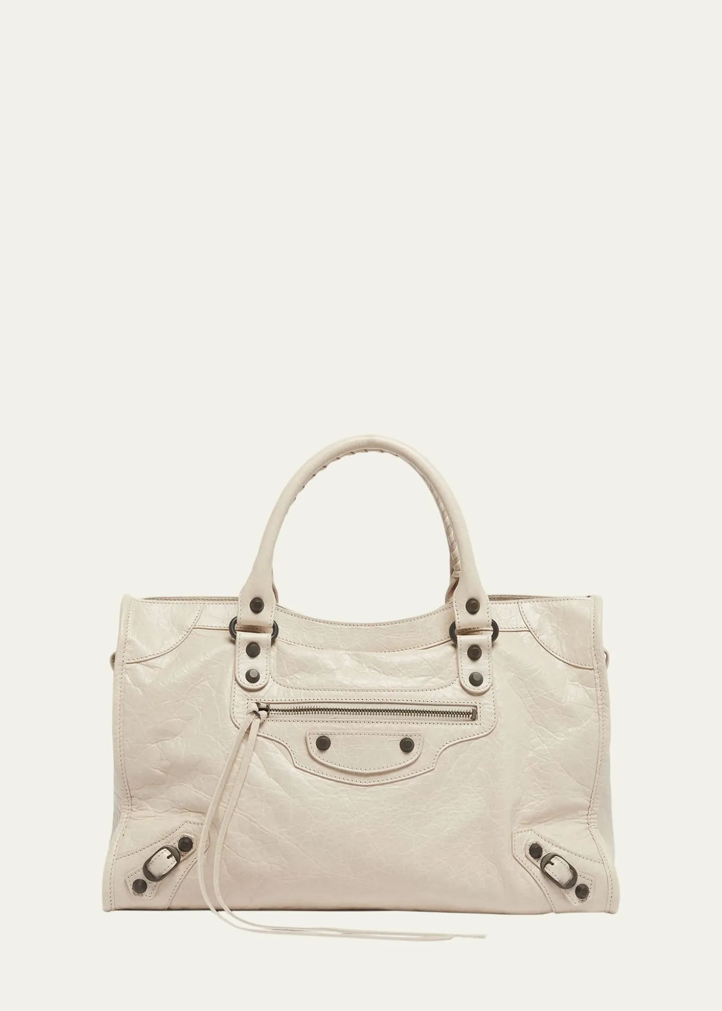 BalenciagaLe City Medium Leather Top-Handle Bag