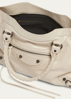 BalenciagaLe City Medium Leather Top-Handle Bag