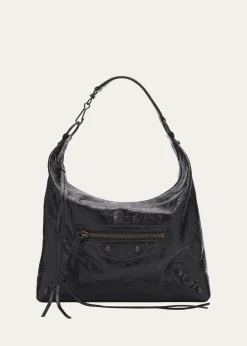 BalenciagaLe City Small Leather Hobo Bag