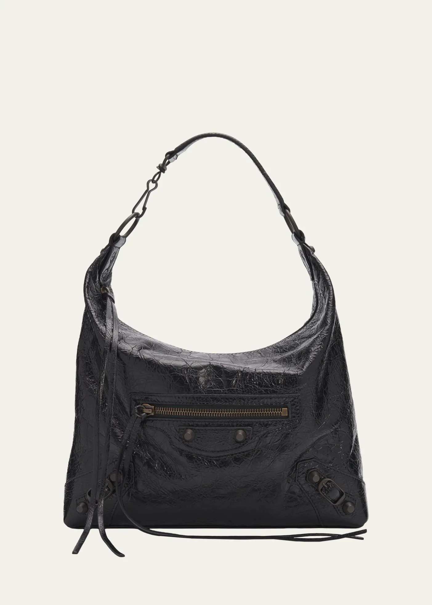 BalenciagaLe City Small Leather Hobo Bag