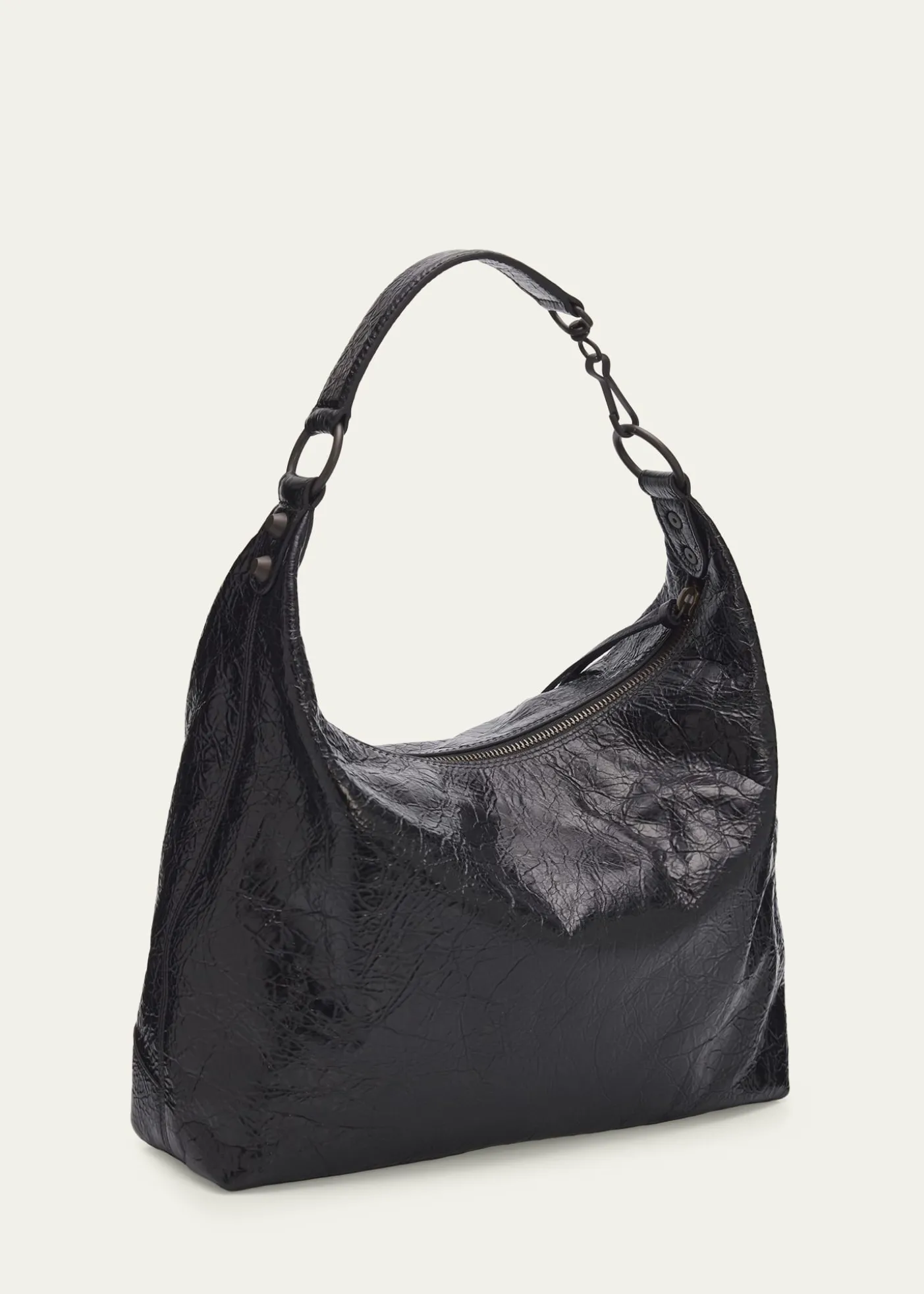 BalenciagaLe City Small Leather Hobo Bag