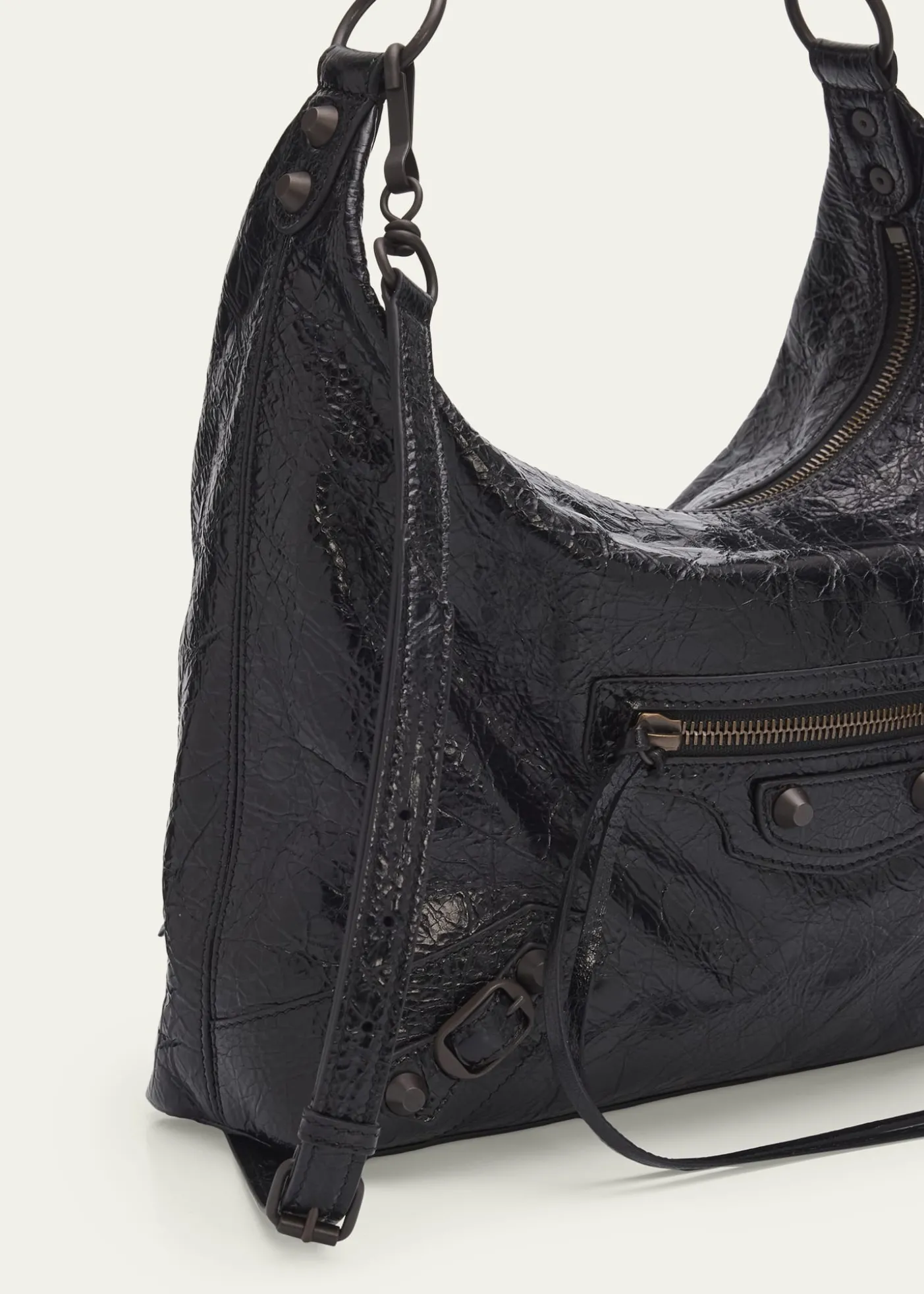 BalenciagaLe City Small Leather Hobo Bag