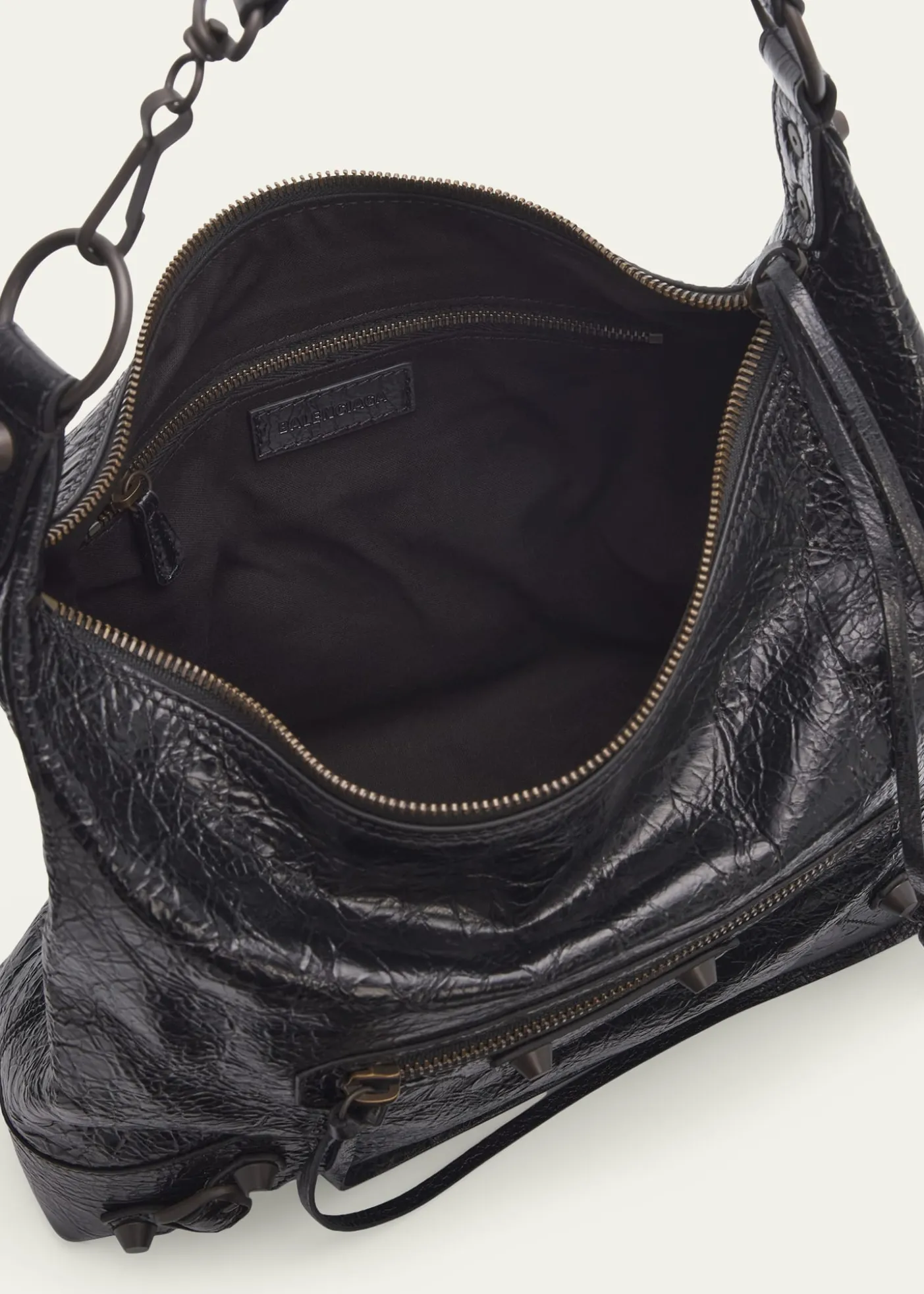BalenciagaLe City Small Leather Hobo Bag