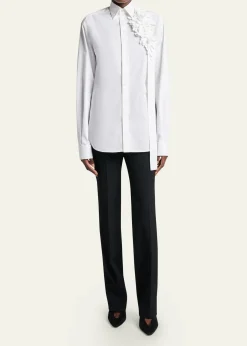 BalenciagaLow-Rise Slim-Leg Tailored Pants