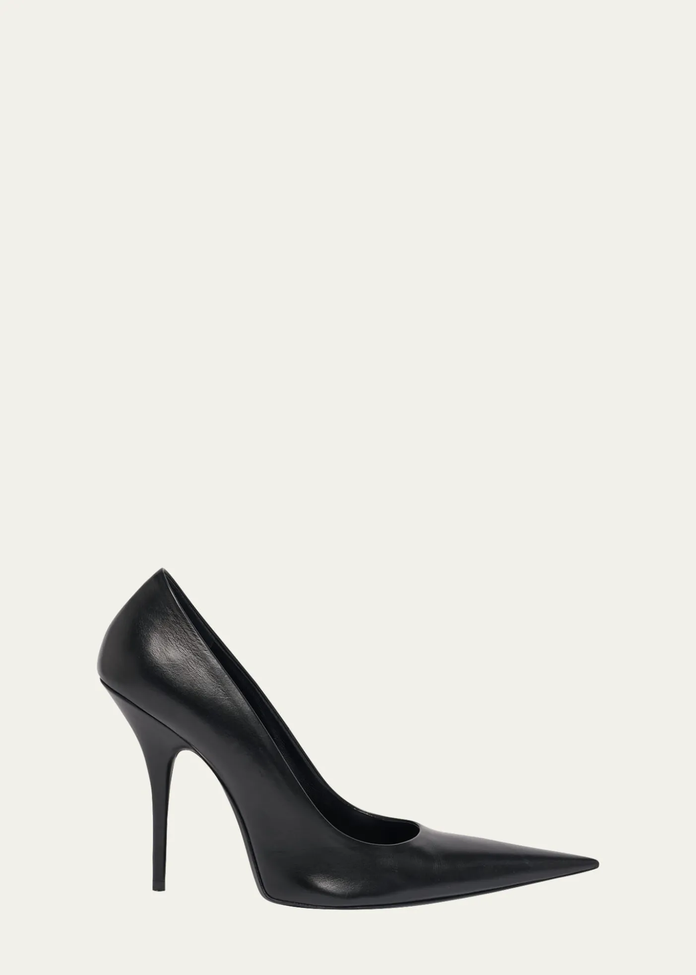 Balenciaga90mm Avenue Leather Pointed-Toe Pumps
