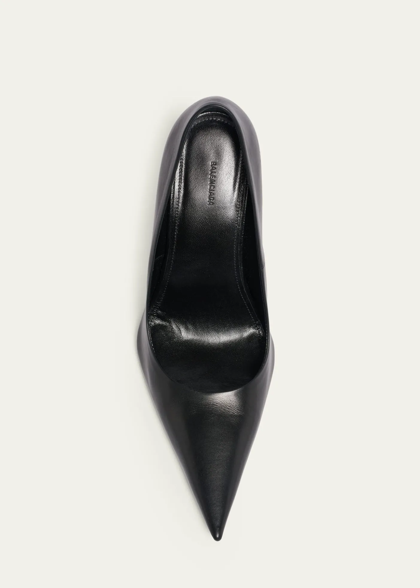 Balenciaga90mm Avenue Leather Pointed-Toe Pumps