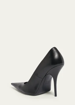 Balenciaga90mm Avenue Leather Pointed-Toe Pumps