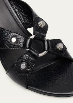 Balenciaga70mm City Arena Leather Mule Sandals