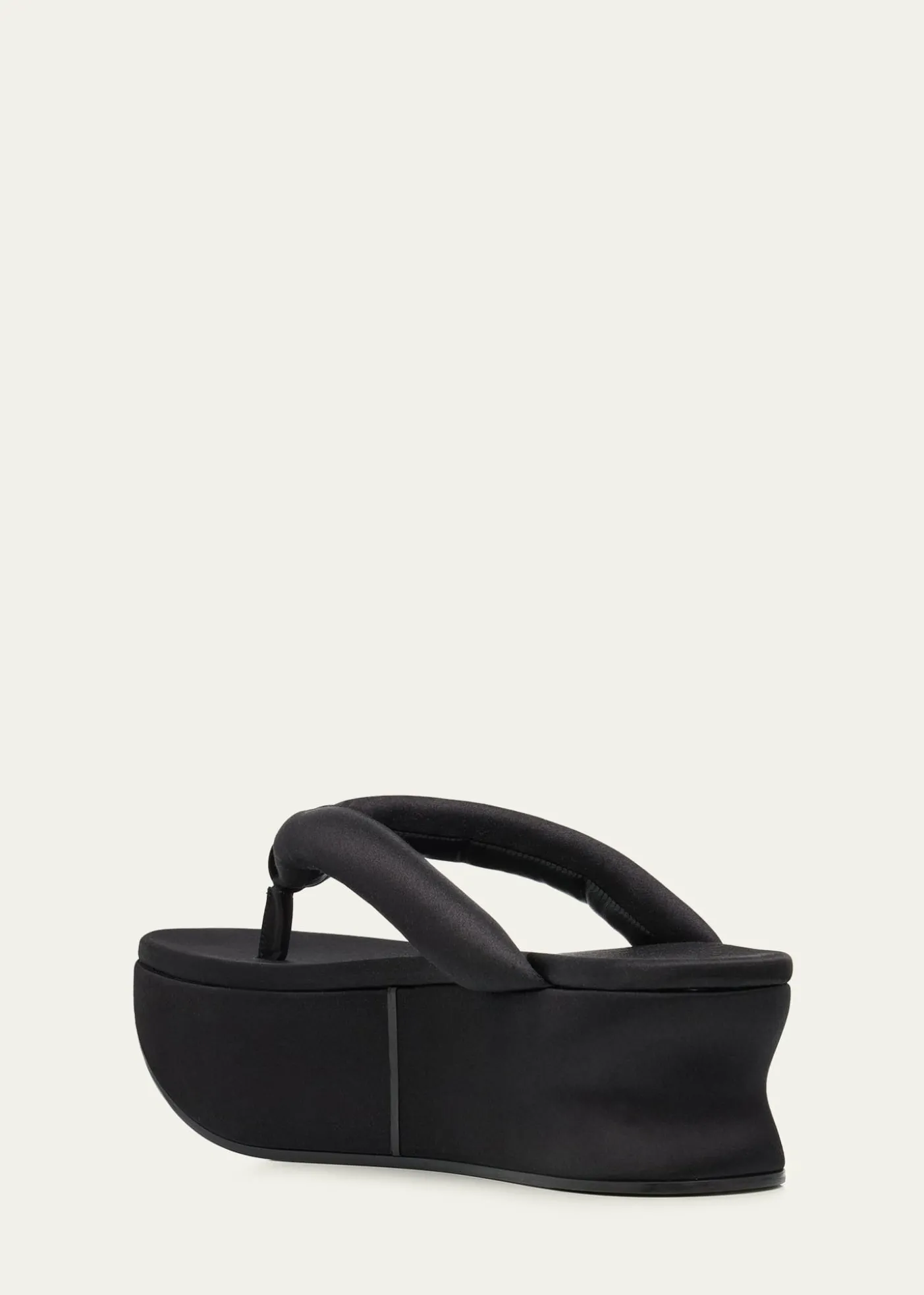 Balenciaga90mm Gaeta Satin Platform Thong Sandals