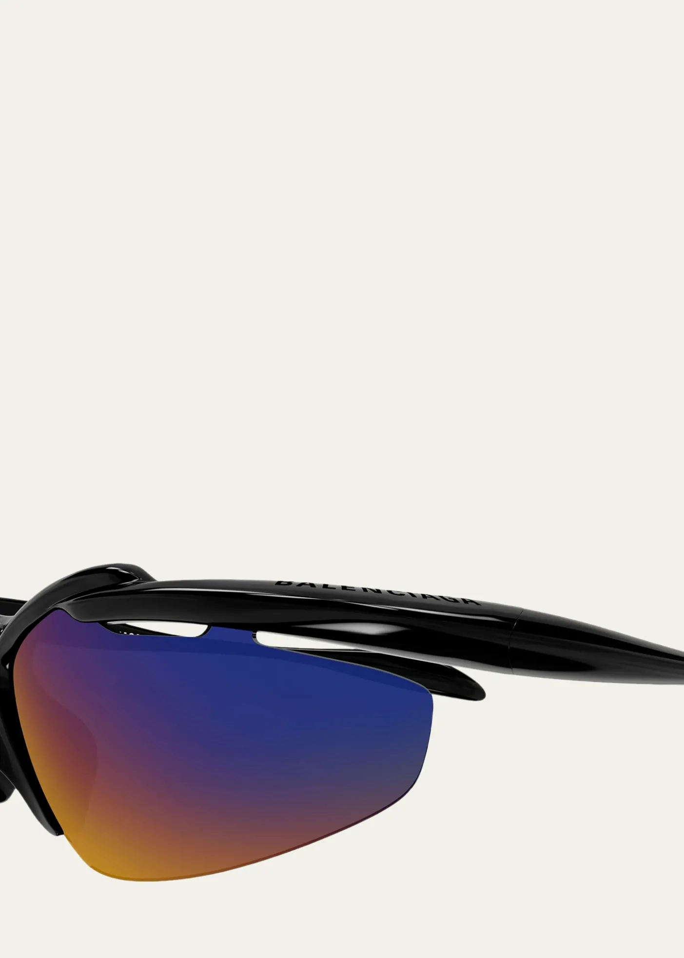 Balenciaga72mm Wraparound Shield Sunglasses