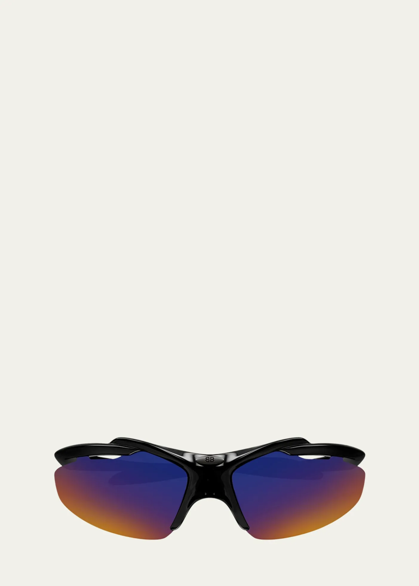 Balenciaga72mm Wraparound Shield Sunglasses