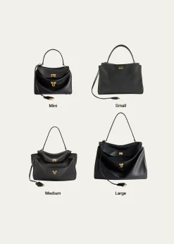 BalenciagaRodeo Large Leather Top-Handle Bag