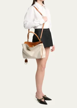 BalenciagaRodeo Medium Canvas Top-Handle Bag