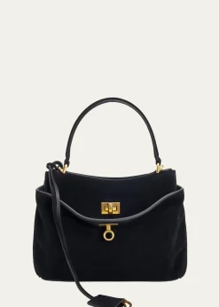 BalenciagaRodeo Mini Suede Top-Handle Bag
