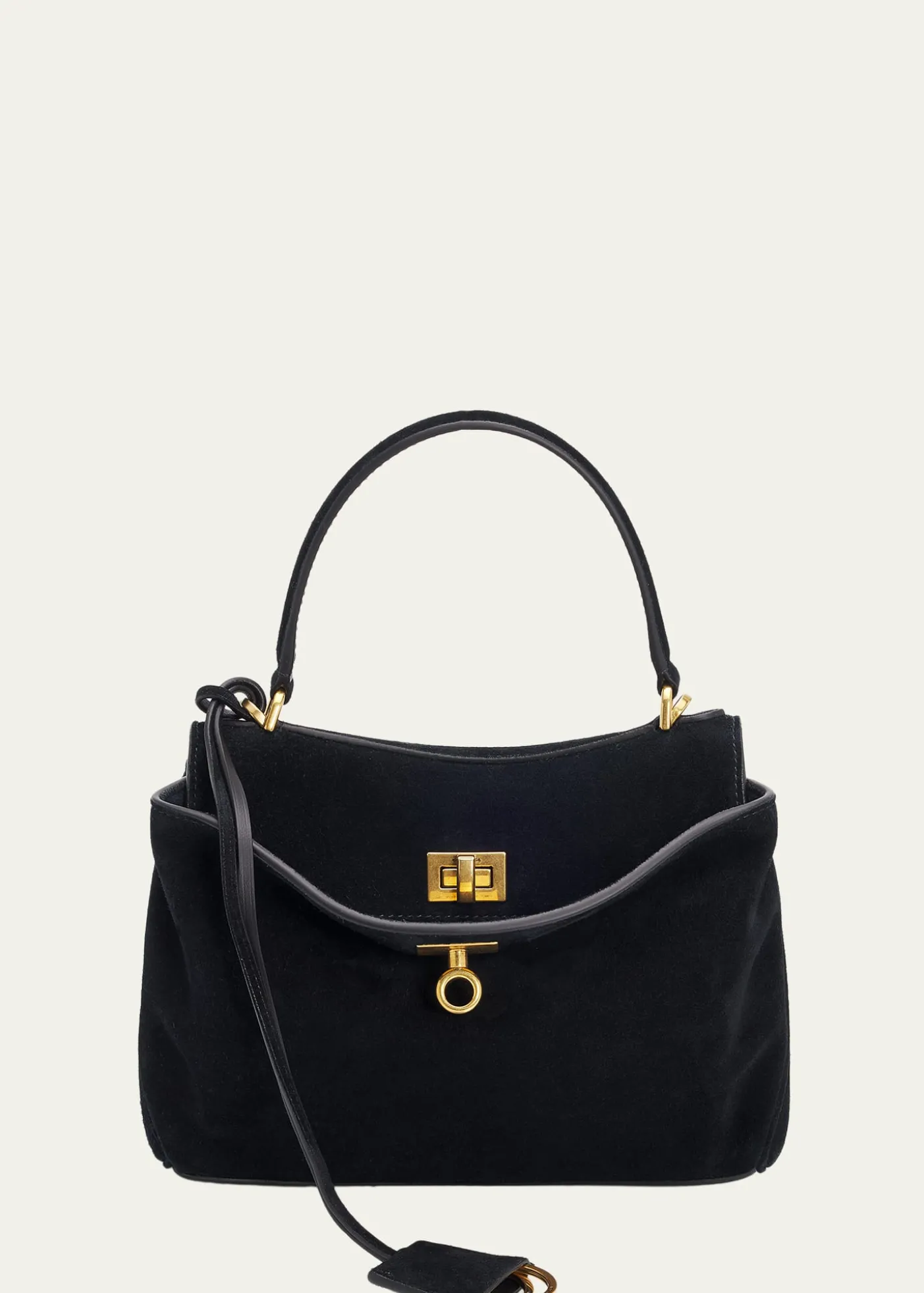 BalenciagaRodeo Mini Suede Top-Handle Bag