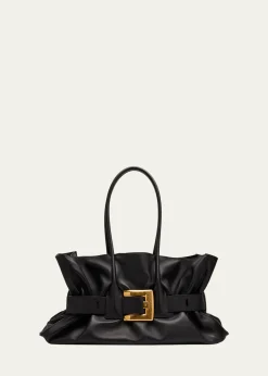 BalmainAnthem Large Belted Tote Bag in Leather