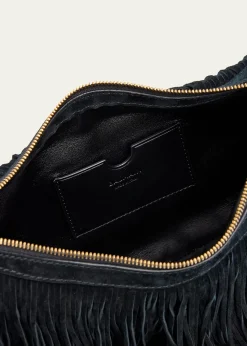 BalmainEbene Suede Fringe Hobo Bag