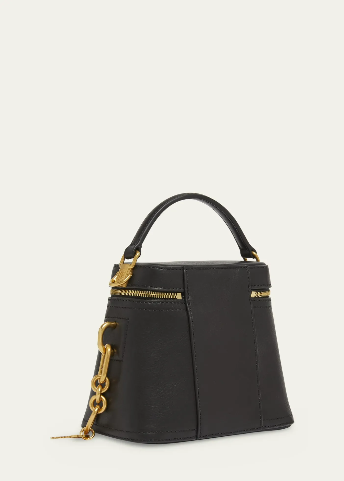 BalmainPulse Vanity Top-Handle Bag in Calfskin