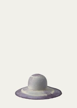 BarbisioAmos Two-Tone Straw Floppy Hat