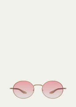 Barton PerreiraAnamcara Metal Oval Sunglasses