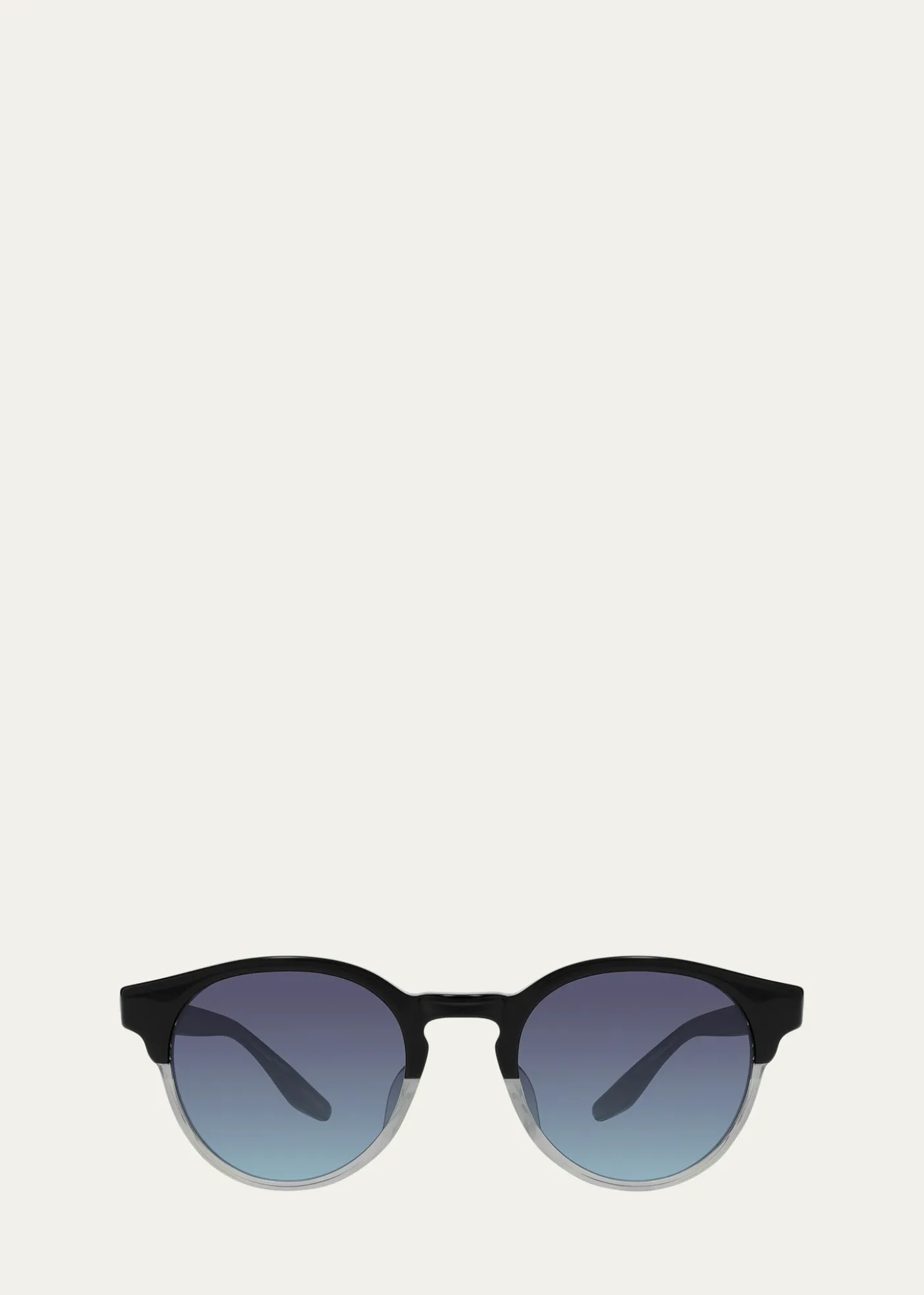 Barton PerreiraBeckford 49mm Round Acetate Sunglasses