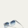 Barton PerreiraBrow Babe Acetate Butterfly Sunglasses