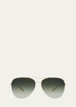 Barton PerreiraChevalier Titanium Aviator Sunglasses