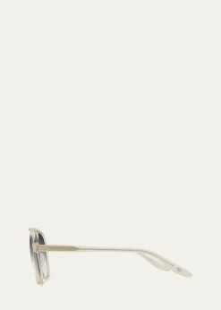 Barton PerreiraHartmann 55mm Acetate Aviator Sunglasses