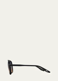 Barton PerreiraHartmann 55mm Acetate Aviator Sunglasses