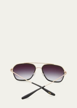 Barton PerreiraRizzo Titanium Navigator Sunglasses