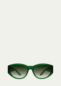 Barton Perreira Robinson 56mm Acetate Oval Sunglasses