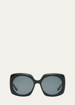 Barton Perreirax Sarah Hoover Delia Acetate Square Sunglasses